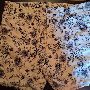 Workshop Blue Floral Jean Shorts